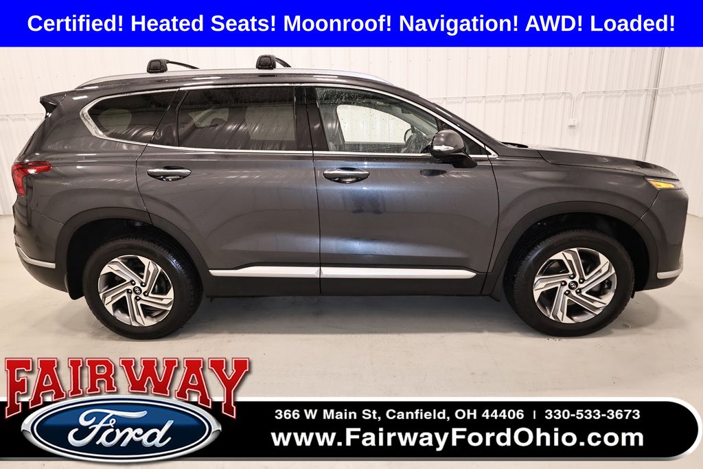 Portofino Gray 2022 Hyundai Santa Fe SEL AWD SUV / Crossover All-Wheel Drive 8-Speed Automatic