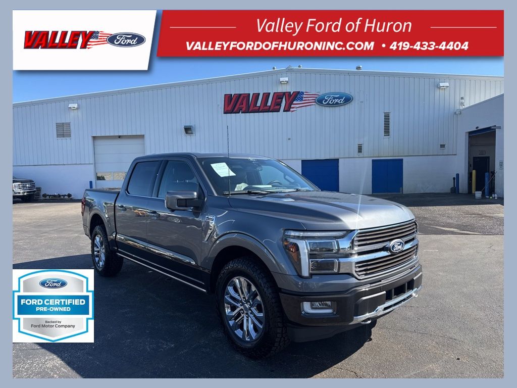 Gray Metallic 2024 Ford F-150 Pickup Truck Four-Wheel Drive Automatic