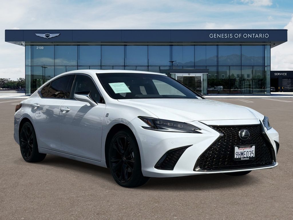 Ultra White 2023 Lexus ES Hybrid 300h F SPORT Handling FWD Sedan Front-Wheel Drive Continuously Variable Transmission
