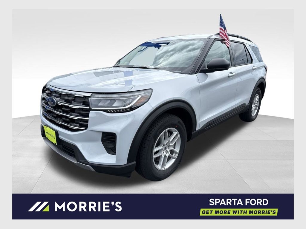 White Metallic 2026 Ford Explorer SUV / Crossover All-Wheel Drive Automatic