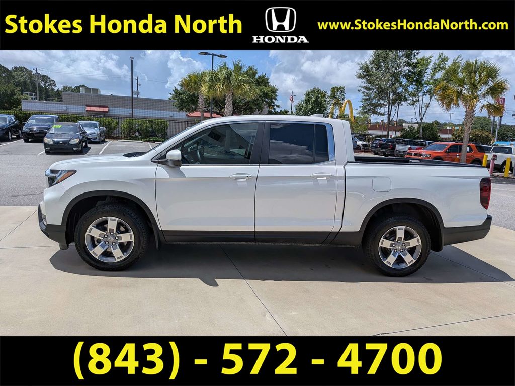 2025 Honda Ridgeline RTL White at Stokes Honda North