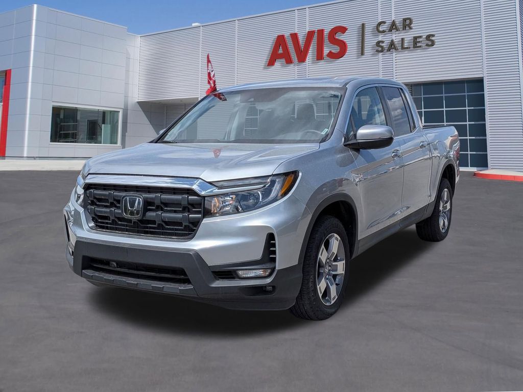 Solar Silver Metallic 2025 Honda Ridgeline RTL AWD Pickup Truck All-Wheel Drive 9-Speed Automatic