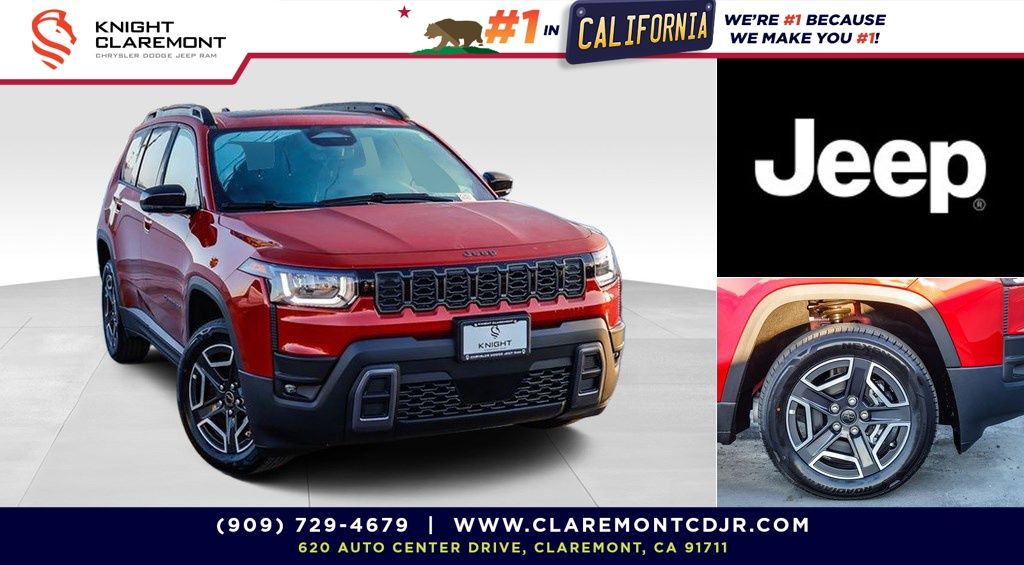 Red Hot Pearlcoat 2026 Jeep Cherokee SUV / Crossover Four-Wheel Drive Continuously Variable Transmission