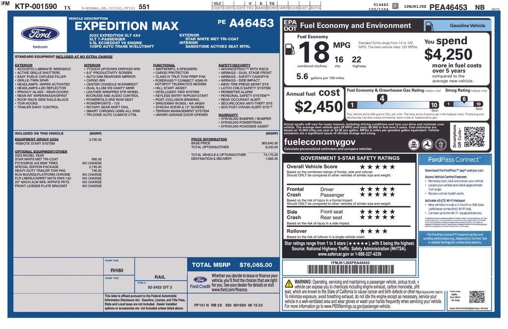 Used 2023 White Ford XLT image 45