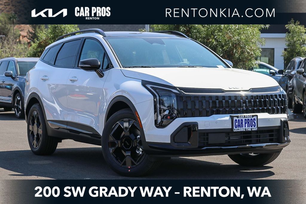 Snow White Pearl 2026 Kia Sportage Hybrid X-Line AWD SUV / Crossover All-Wheel Drive 6-Speed Automatic