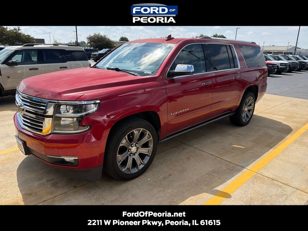 Crystal Red Tintcoat 2015 Chevrolet Suburban SUV / Crossover Four-Wheel Drive 6-Speed Automatic Overdrive