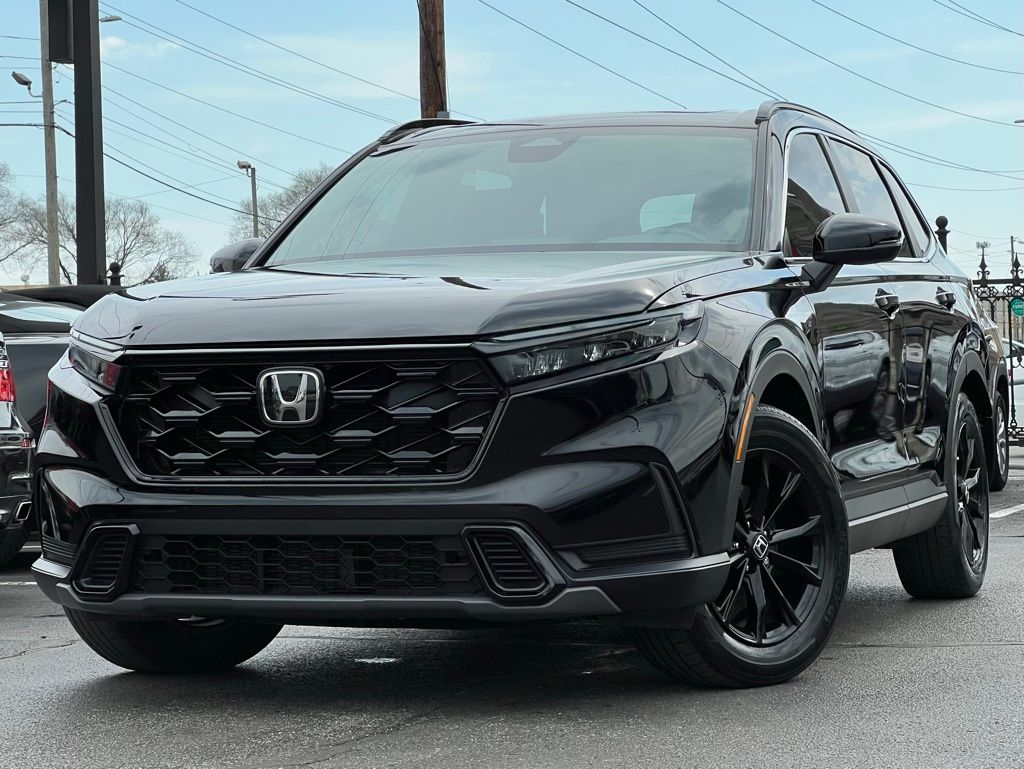 Black 2023 Honda CR-V Hybrid Sport FWD SUV / Crossover Front-Wheel Drive Continuously Variable Transmission