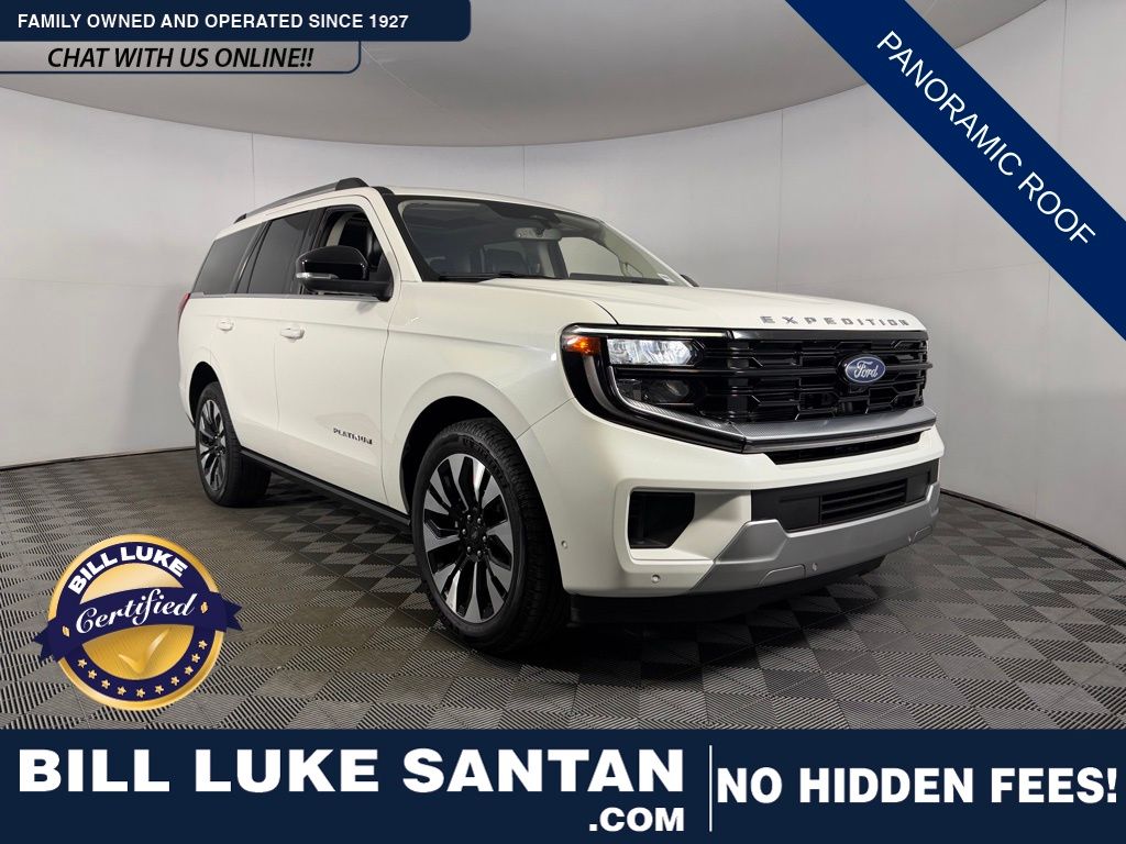 Star White Metallic TC 2025 Ford Expedition Platinum 4WD SUV / Crossover Four-Wheel Drive Automatic
