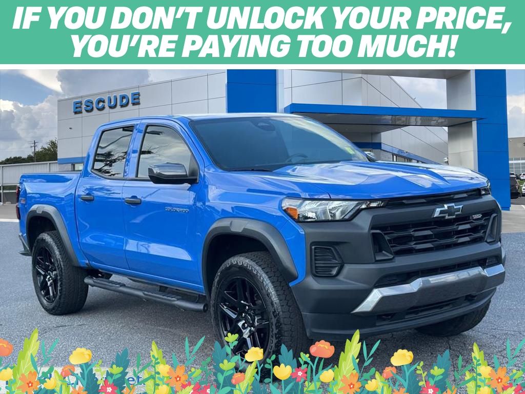 Reef Blue Metallic 2025 Chevrolet Colorado Pickup Truck Four-Wheel Drive 8-Speed Automatic
