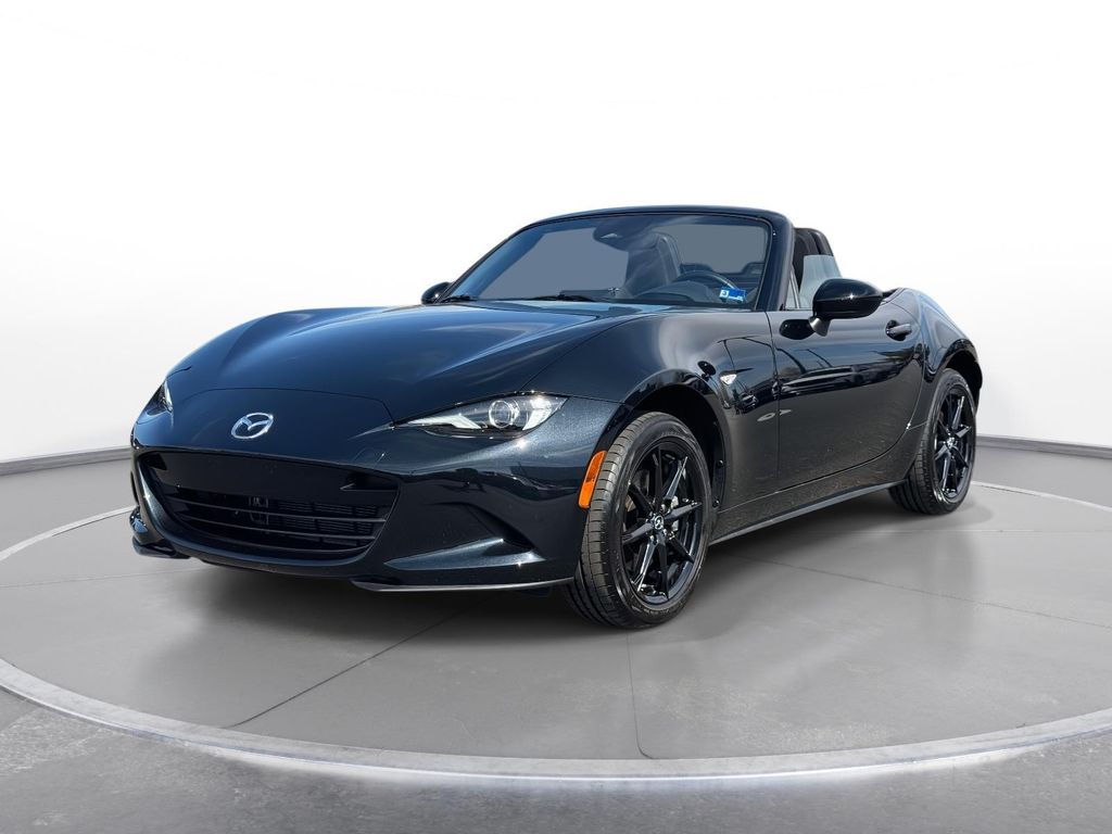 Jet Black 2025 Mazda MX-5 Miata Sport RWD Convertible Rear-Wheel Drive 6-Speed Manual