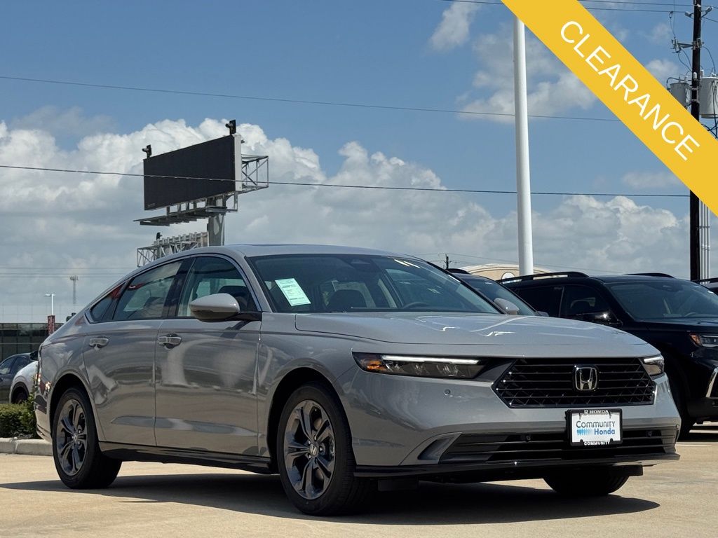 2025 Honda Accord Hybrid EX-L Gray at Classic Honda Galveston