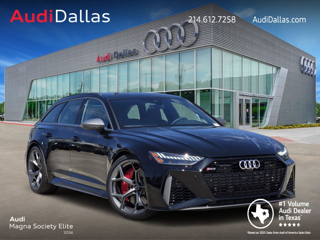 Black Metallic 2025 Audi RS 6 Avant 4.0T quattro Performance Wagon All-Wheel Drive 8-Speed Automatic