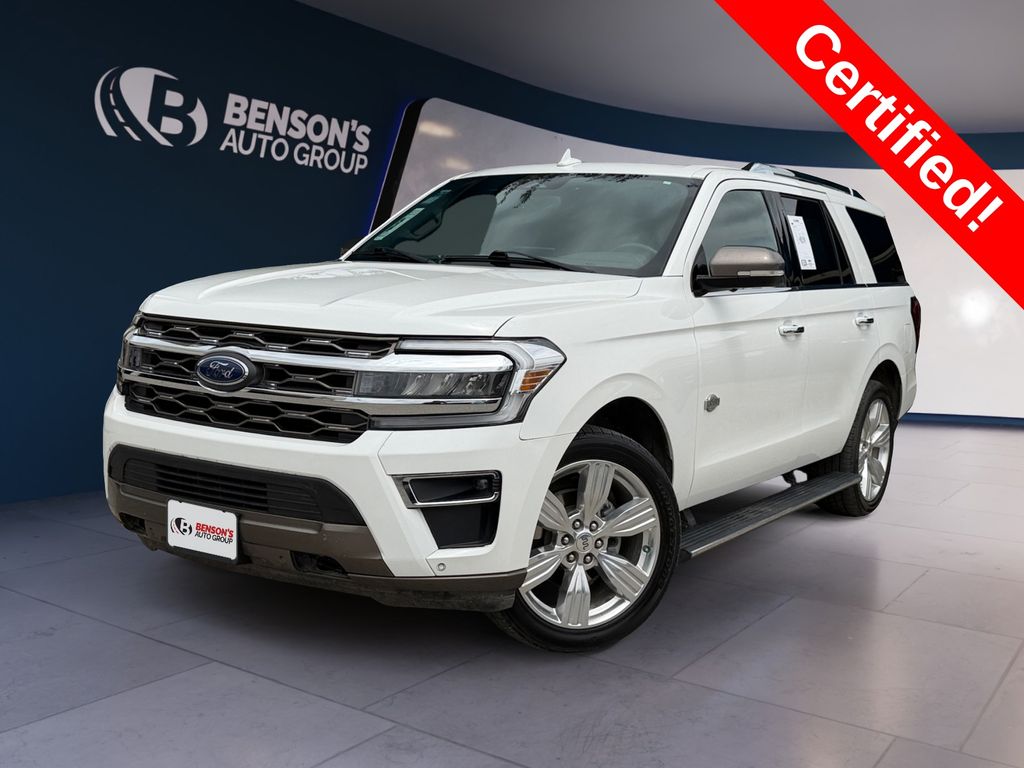 White Metallic 2022 Ford Expedition SUV / Crossover Four-Wheel Drive Automatic
