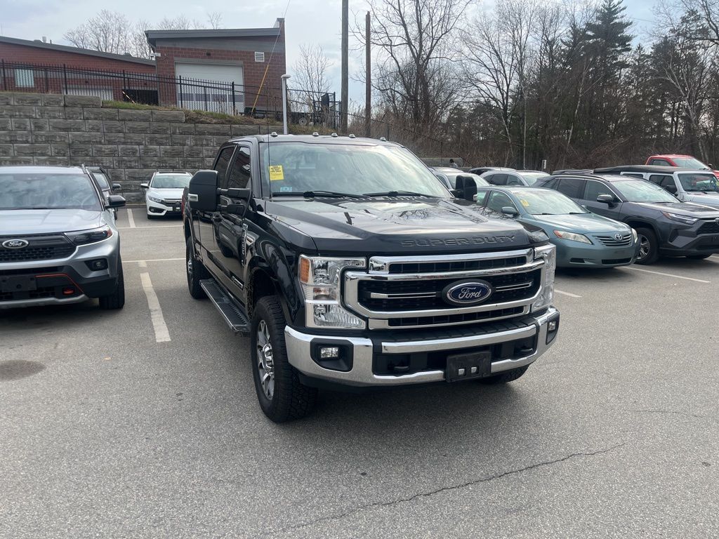Black Metallic 2020 Ford F-350 Super Duty Lariat Crew Cab 4WD Pickup Truck Four-Wheel Drive Automatic
