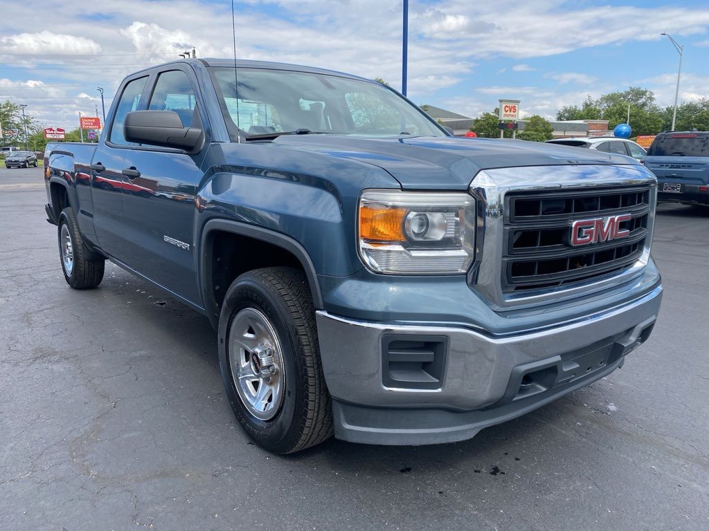 Cobalt Blue Metallic 2014 GMC Sierra 1500 Base Double Cab 4WD Pickup Truck Four-Wheel Drive 6-Speed Automatic Overdrive
