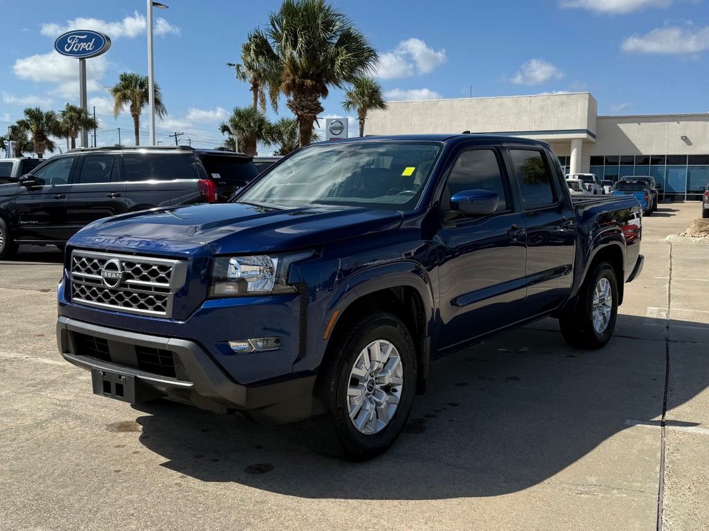 Deep Blue Pearl 2022 Nissan Frontier Pickup Truck 4X2 9-Speed Automatic
