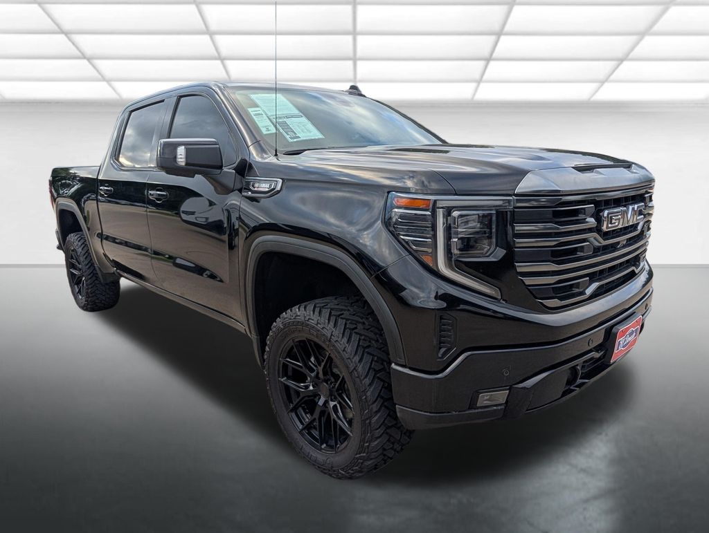 Onyx Black 2023 GMC Sierra 1500 AT4 Crew Cab 4WD Pickup Truck Four-Wheel Drive Automatic