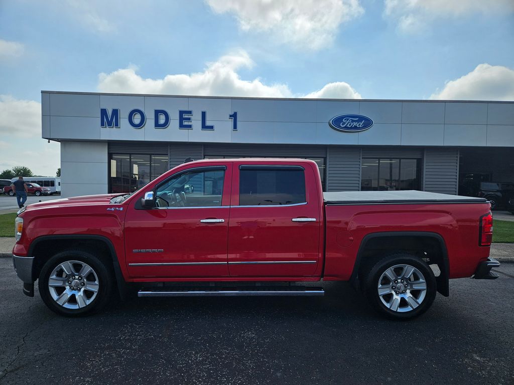 Fire Red 2014 GMC Sierra 1500 Pickup Truck Four-Wheel Drive 6-Speed Automatic Overdrive