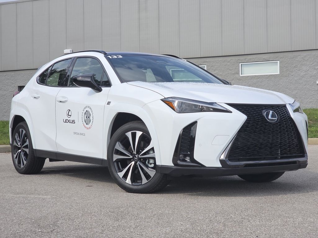 Ultra White/Obsidian 2026 Lexus UX Hybrid SUV / Crossover All-Wheel Drive Continuously Variable Transmission