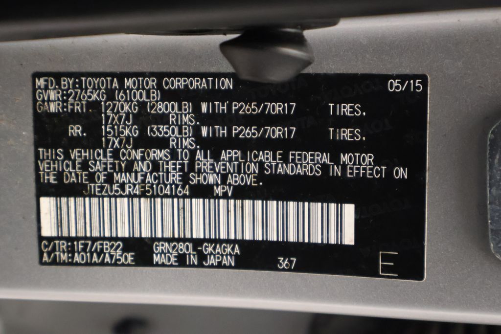 Thumbnail: 2015 Toyota 4Runner - 17