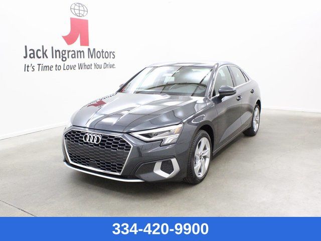 Manhattan Gray Metallic 2024 Audi A3 40 TFSI Premium FWD Sedan Front-Wheel Drive 7-Speed Automatic