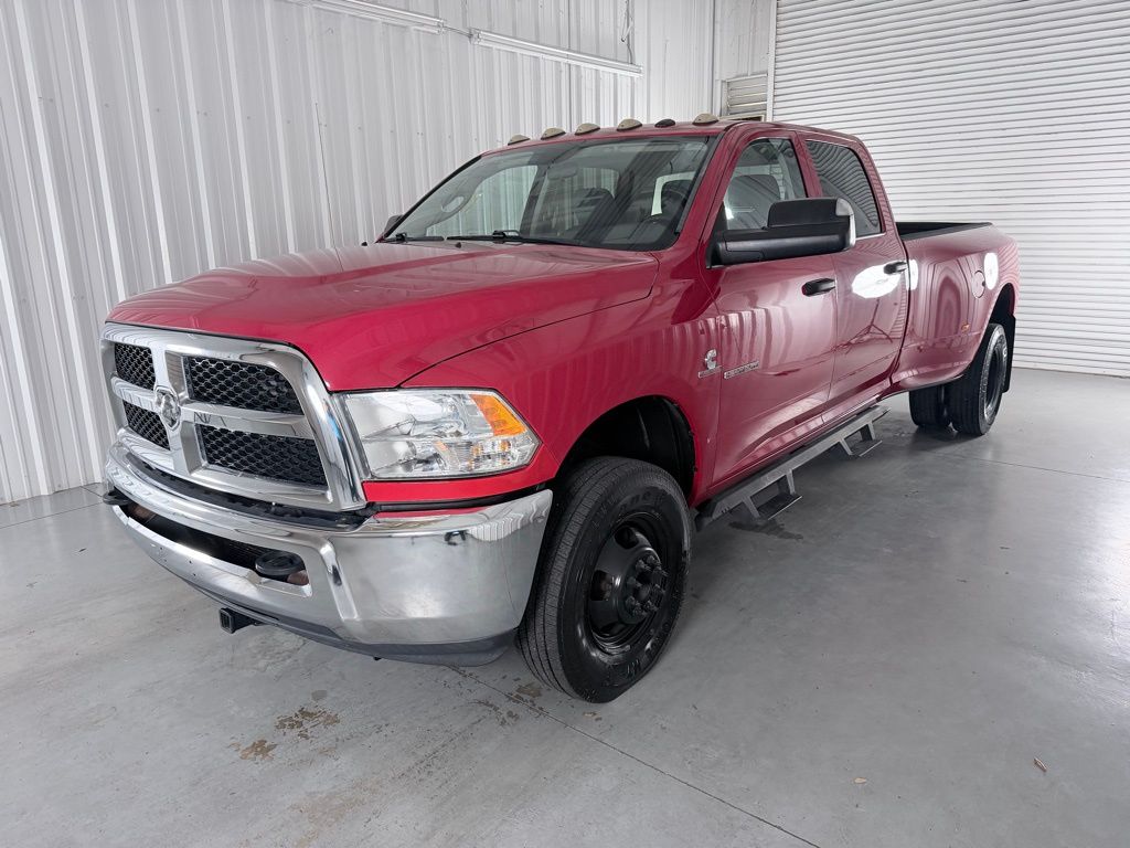 Flame Red Clearcoat 2018 RAM 3500 Tradesman Crew Cab LB DRW 4WD Pickup Truck Four-Wheel Drive 6-Speed Automatic