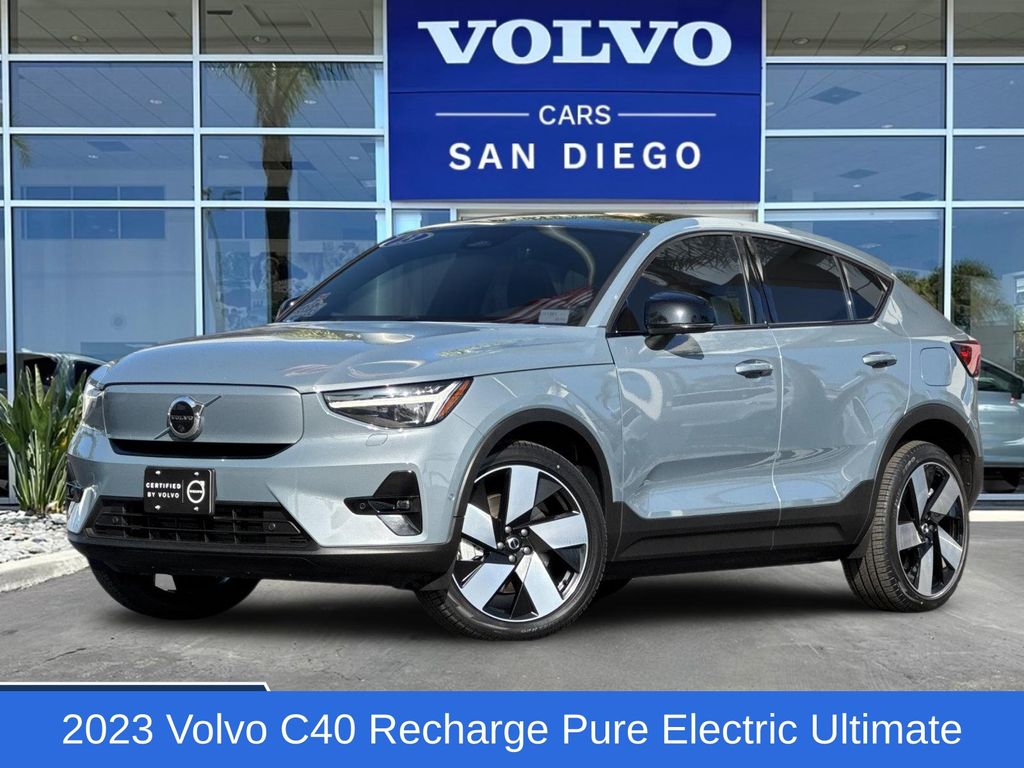 Thunder Gray Metallic 2023 Volvo C40 Recharge Twin Ultimate eAWD SUV / Crossover All-Wheel Drive 1-Speed Automatic