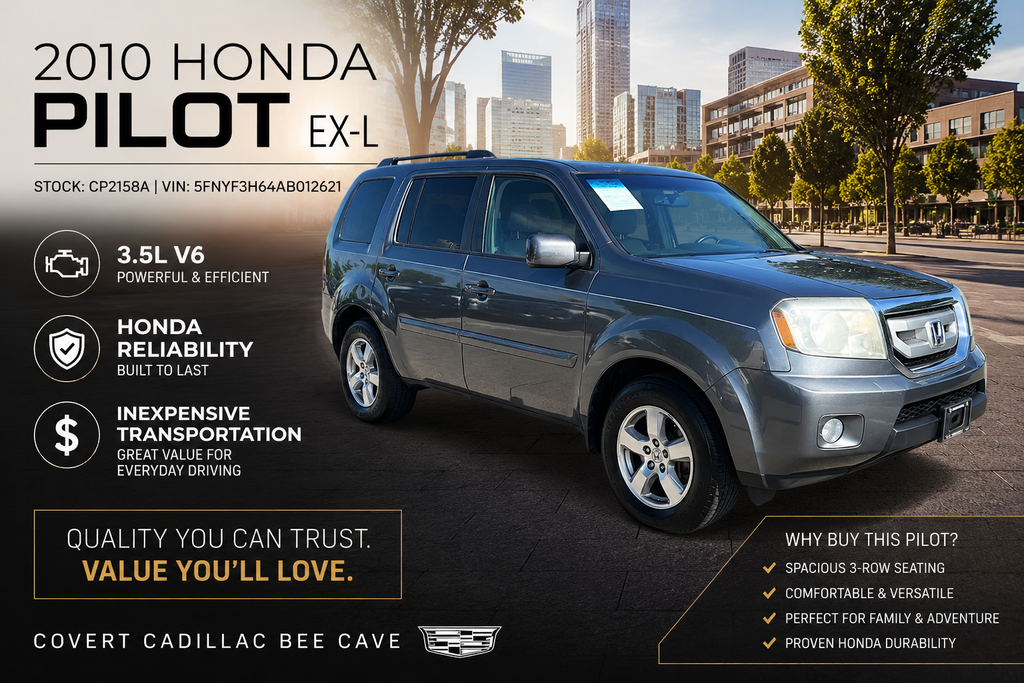 Polished Metal Metallic 2010 Honda Pilot SUV / Crossover Front-Wheel Drive 5-Speed Automatic