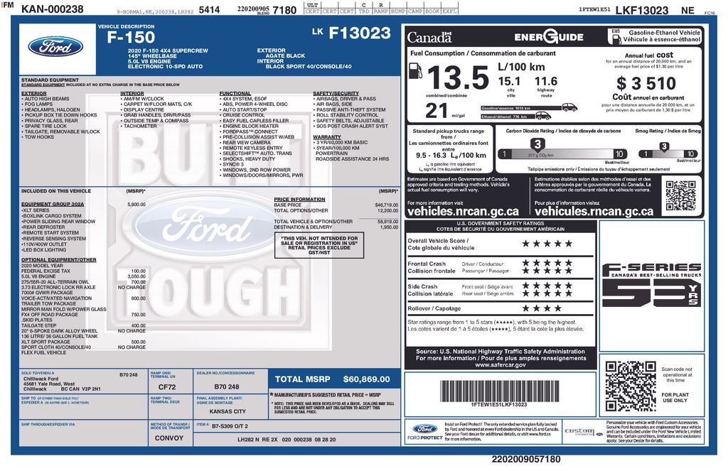 2020 Ford F-150 LARIAT