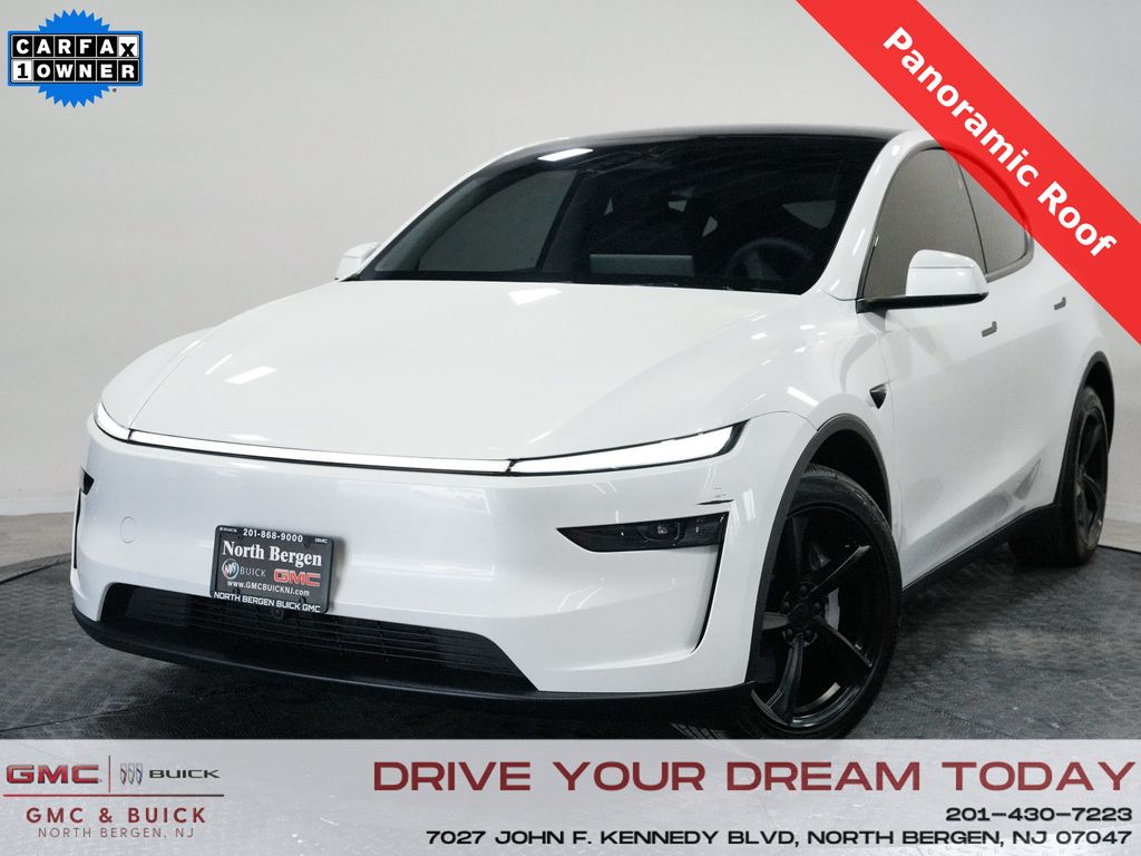 Pearl White Multi-Coat 2026 Tesla Model Y Long Range AWD SUV / Crossover All-Wheel Drive 1-Speed Automatic