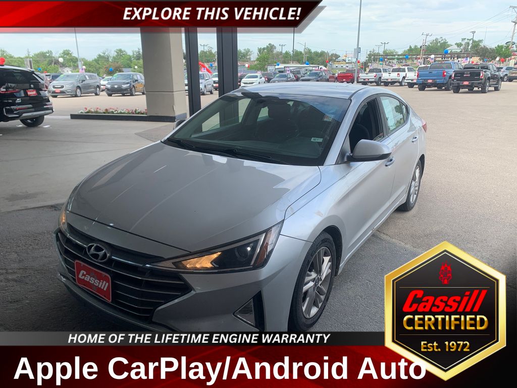 Symphony Silver 2020 Hyundai Elantra SEL FWD Sedan Front-Wheel Drive Continuously Variable Transmission