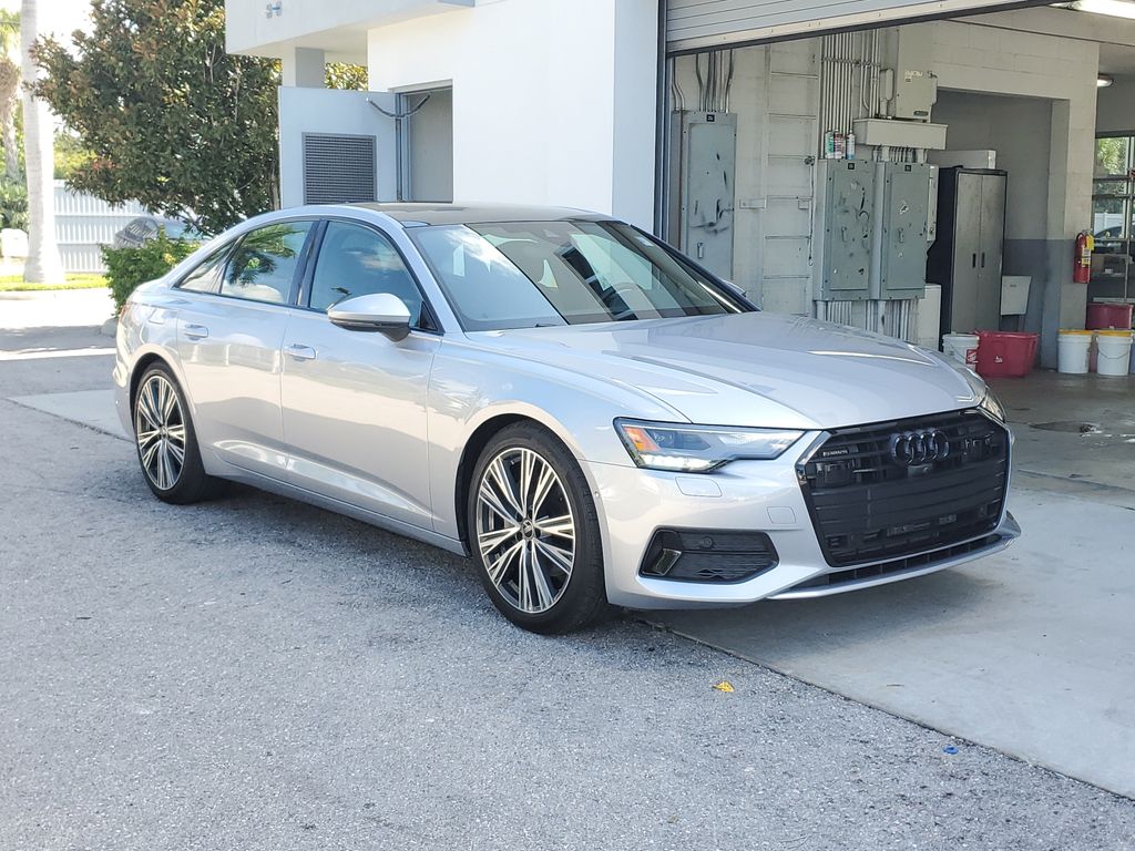 Florett Silver Metallic 2023 Audi A6 Sedan All-Wheel Drive 7-Speed Automatic
