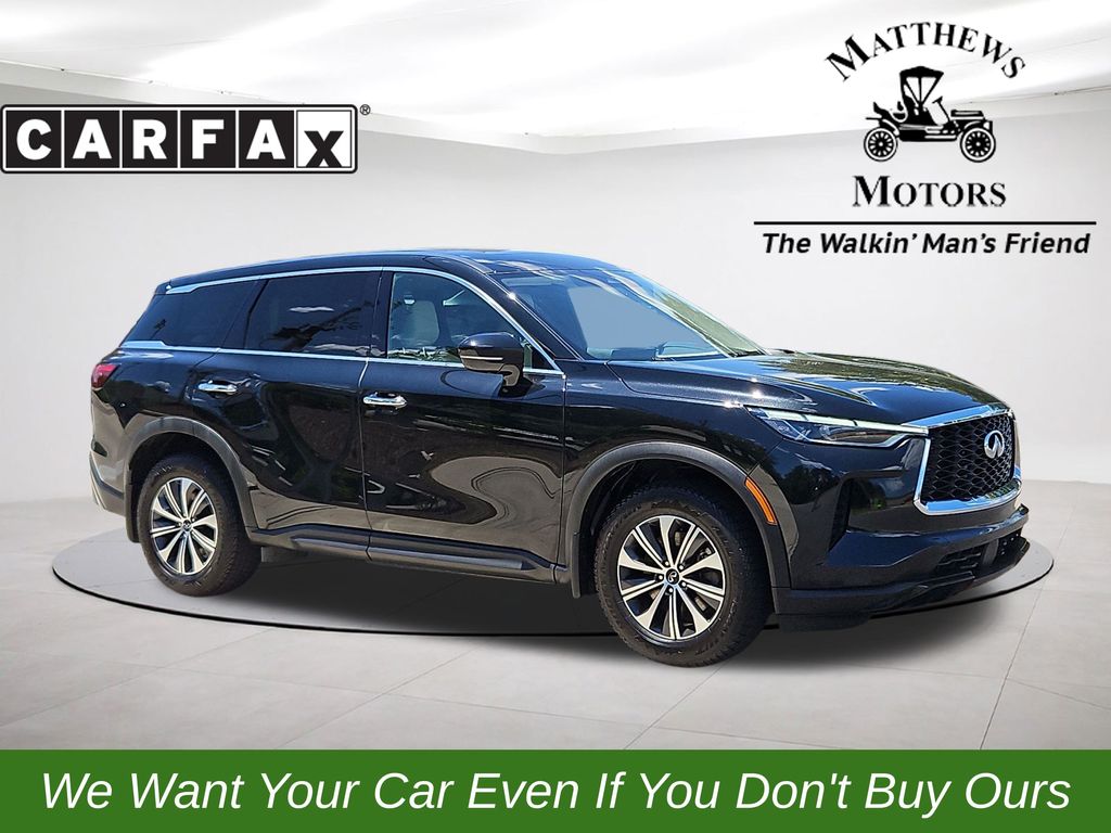 2023 INFINITI QX60 PURE Black at Lugoff Nissan