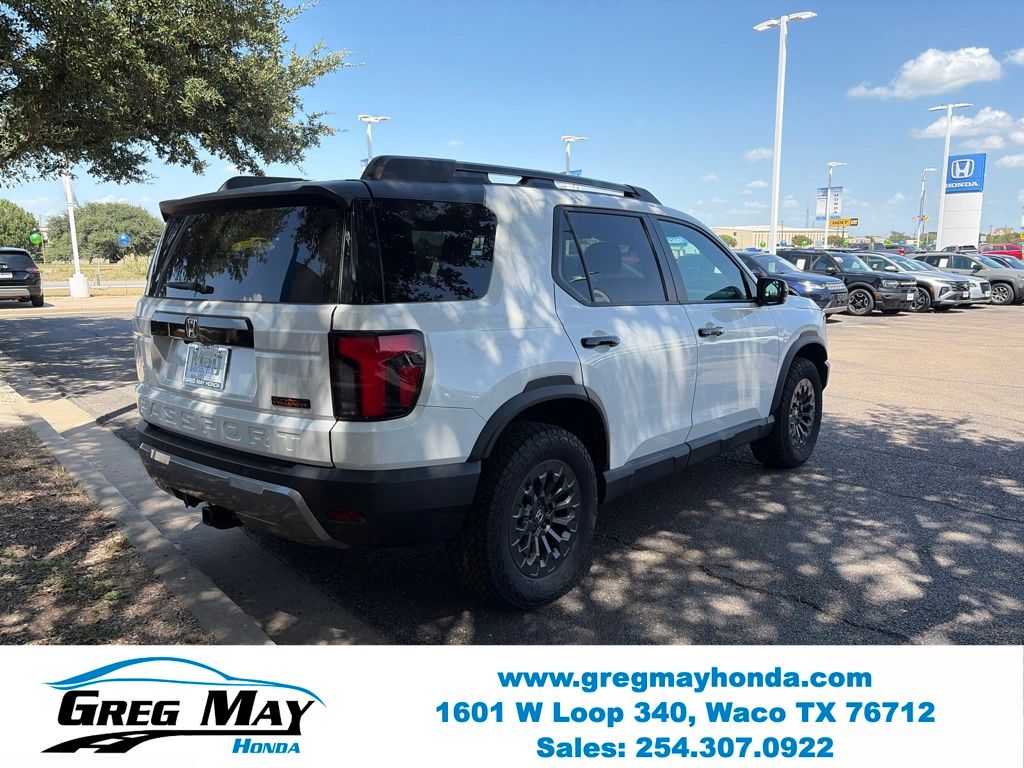 2026 Honda Passport TrailSport White at Greg May Honda