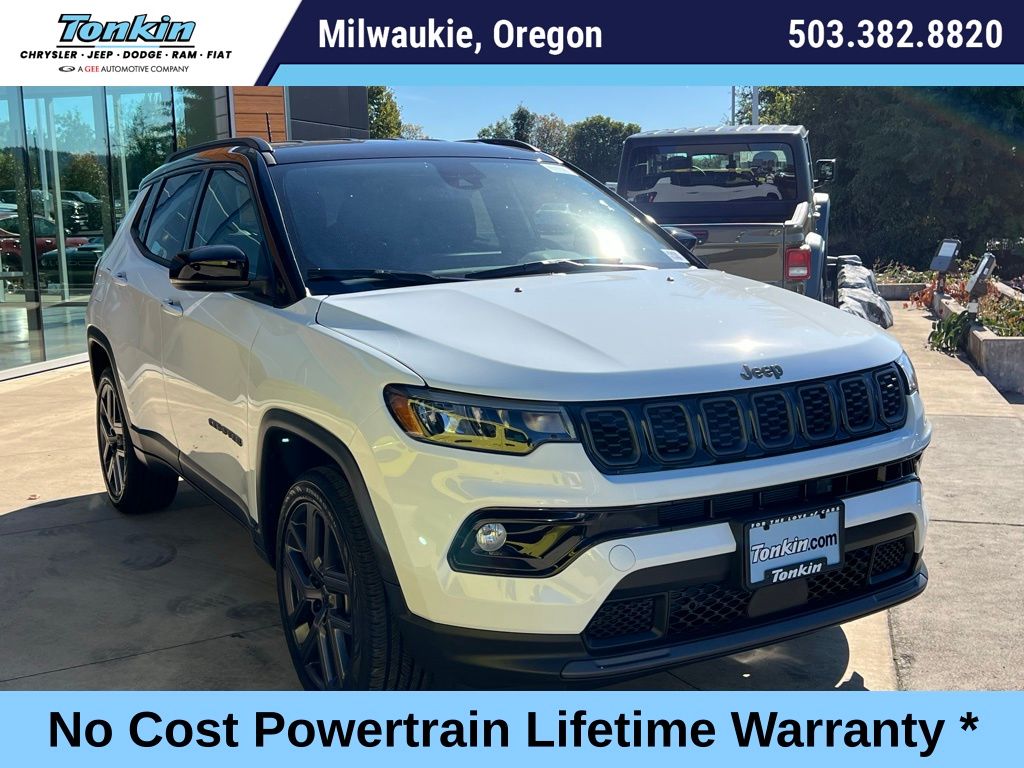 Bright White Clearcoat 2026 Jeep Compass SUV / Crossover Four-Wheel Drive 8-Speed Automatic