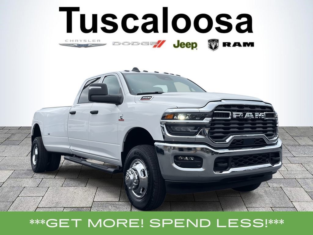 Bright White Clearcoat 2026 RAM 3500 Pickup Truck Four-Wheel Drive 8-Speed Automatic