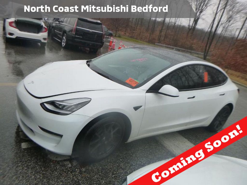 White 2022 Tesla Model 3 Long Range AWD Sedan All-Wheel Drive 1-Speed Automatic