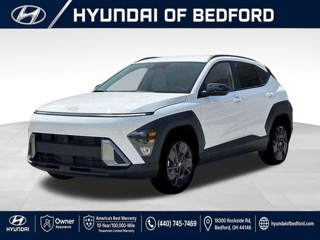 Atlas White 2026 Hyundai Kona SUV / Crossover Front-Wheel Drive Continuously Variable Transmission