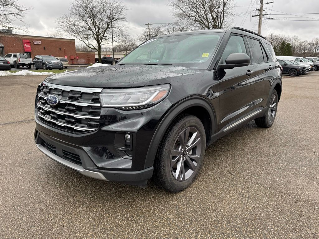 Black Metallic 2025 Ford Explorer Active AWD SUV / Crossover All-Wheel Drive Automatic