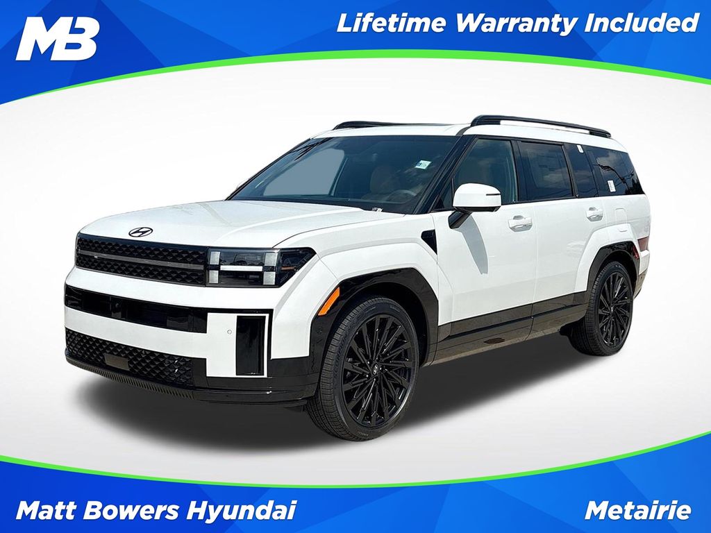 Serenity White 2026 Hyundai Santa Fe Calligraphy FWD SUV / Crossover Front-Wheel Drive 8-Speed Automatic