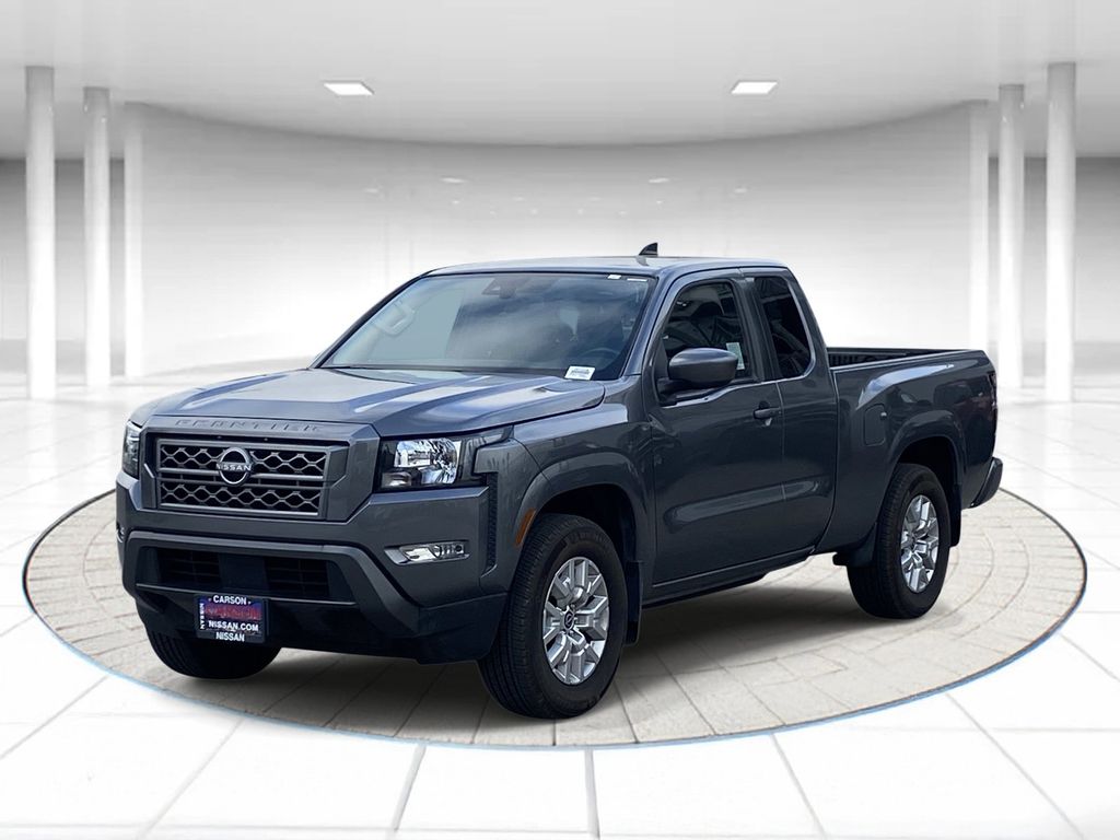 Gray (Gun Metallic) 2023 Nissan Frontier Pickup Truck 4X2 9-Speed Automatic