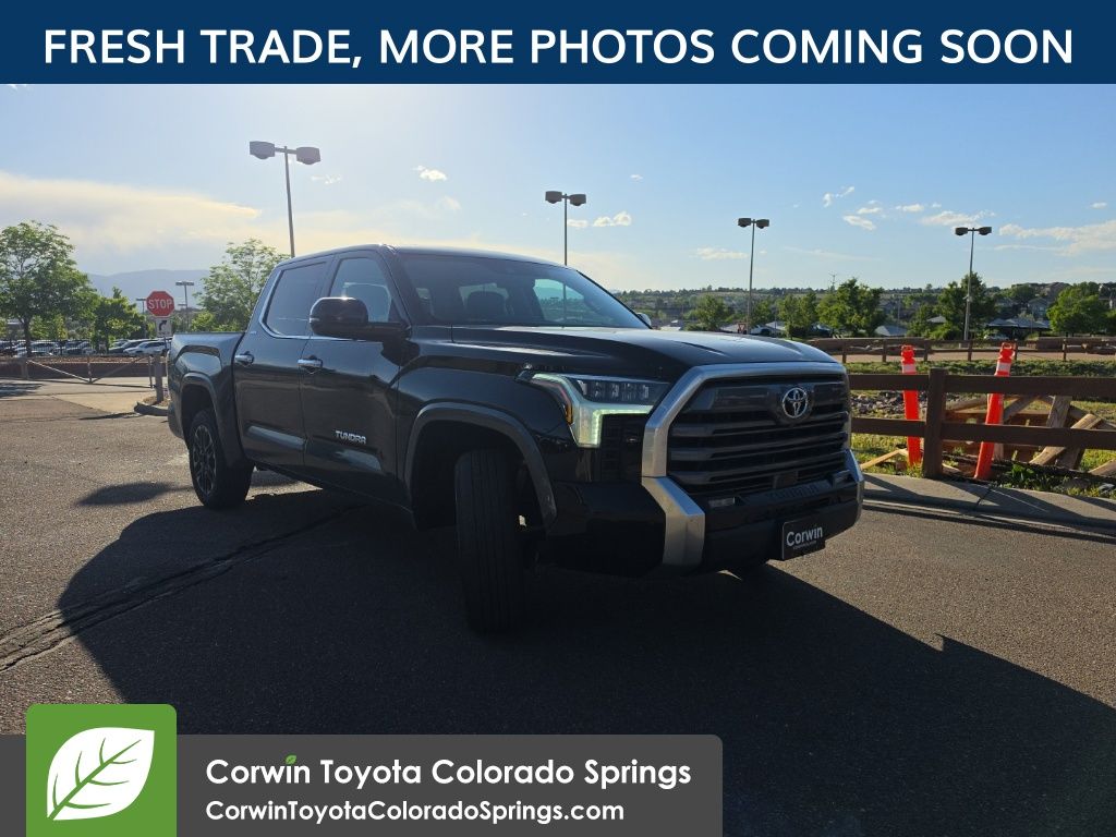 Midnight Black Metallic 2024 Toyota Tundra Limited CrewMax Cab 4WD Pickup Truck Four-Wheel Drive Automatic
