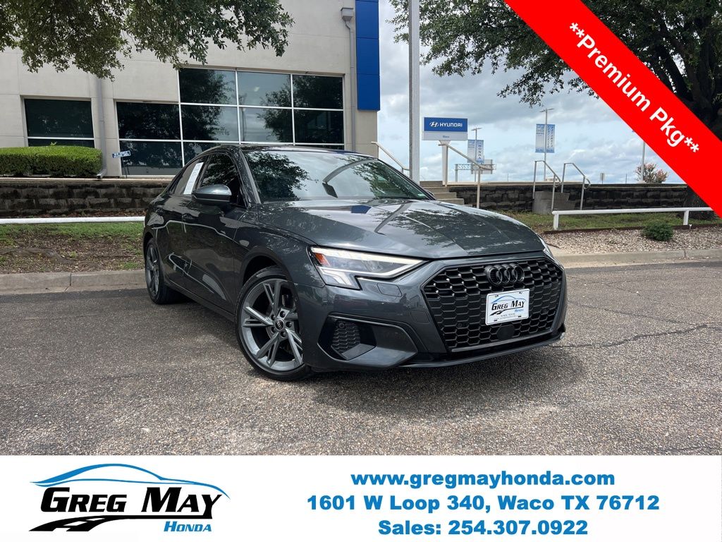 Manhattan Gray Metallic 2024 Audi A3 40 TFSI Premium FWD Sedan Front-Wheel Drive 7-Speed Automatic