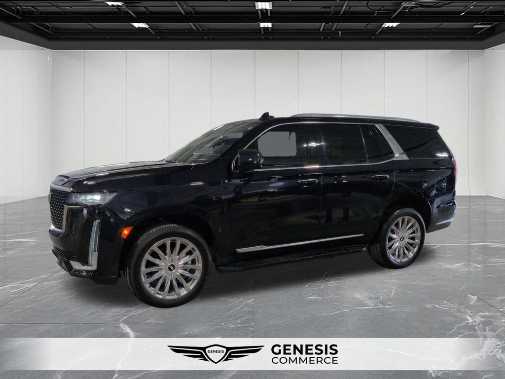 Dark Moon Blue Metallic 2022 Cadillac Escalade Luxury 4WD SUV / Crossover Four-Wheel Drive Automatic