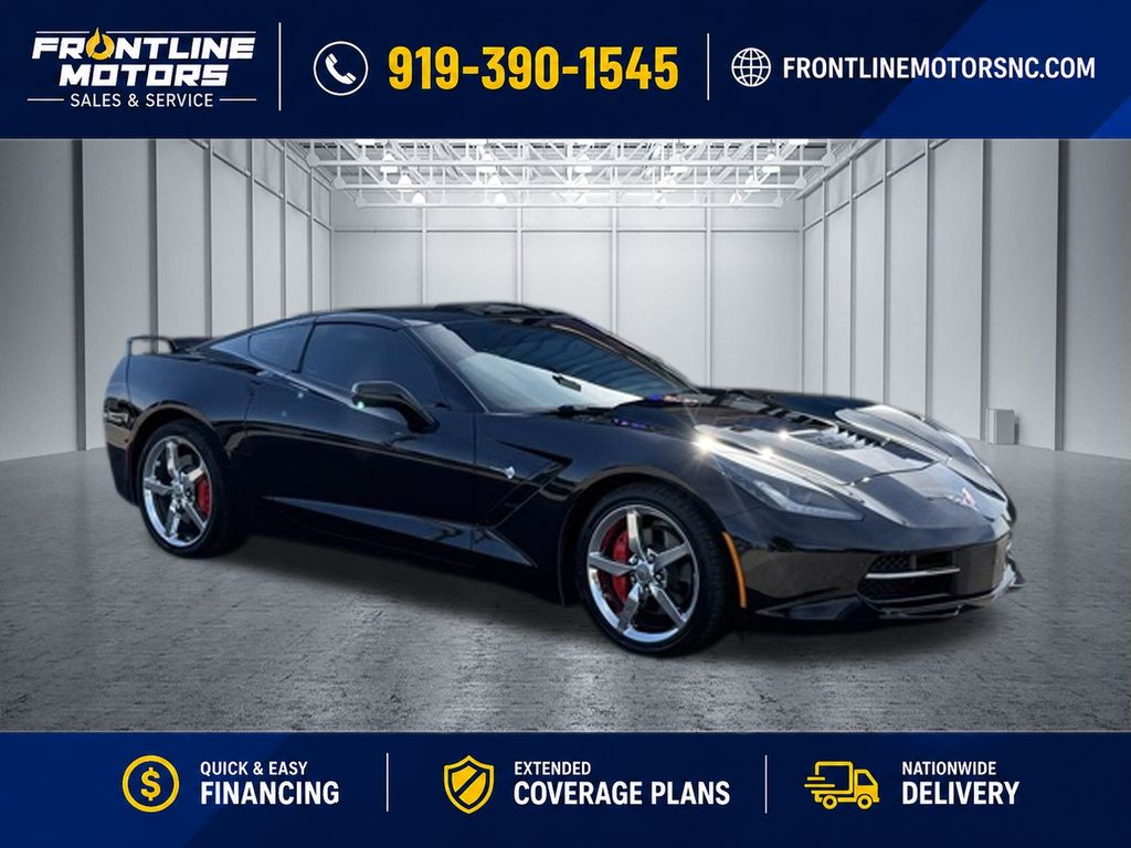 Black 2014 Chevrolet Corvette Coupe Rear-Wheel Drive 7-Speed Manual