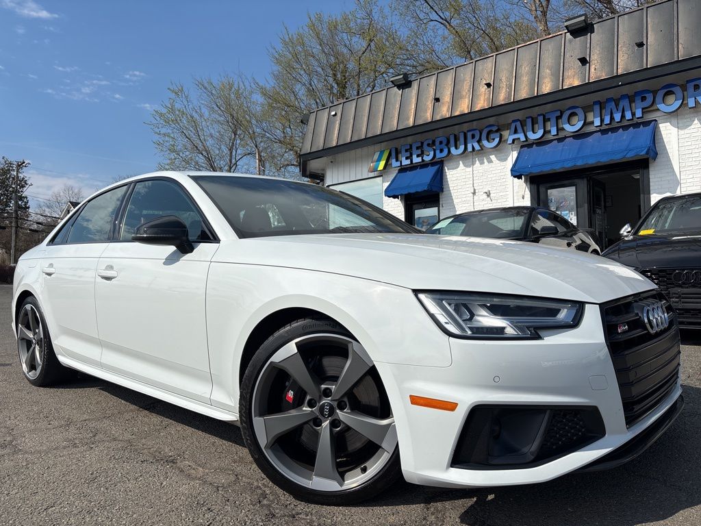 Glacier White 2019 Audi S4 3.0T quattro Premium Plus Sedan AWD Sedan All-Wheel Drive 8-Speed Automatic