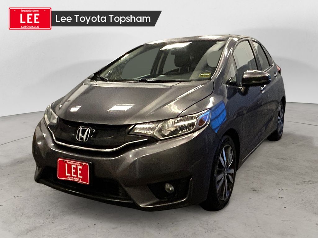 Gray 2016 Honda Fit Hatchback Front-Wheel Drive Continuously Variable Transmission