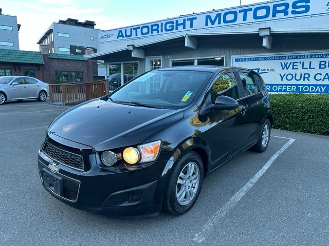 Black 2012 Chevrolet Sonic Hatchback Front-Wheel Drive 6-Speed Automatic