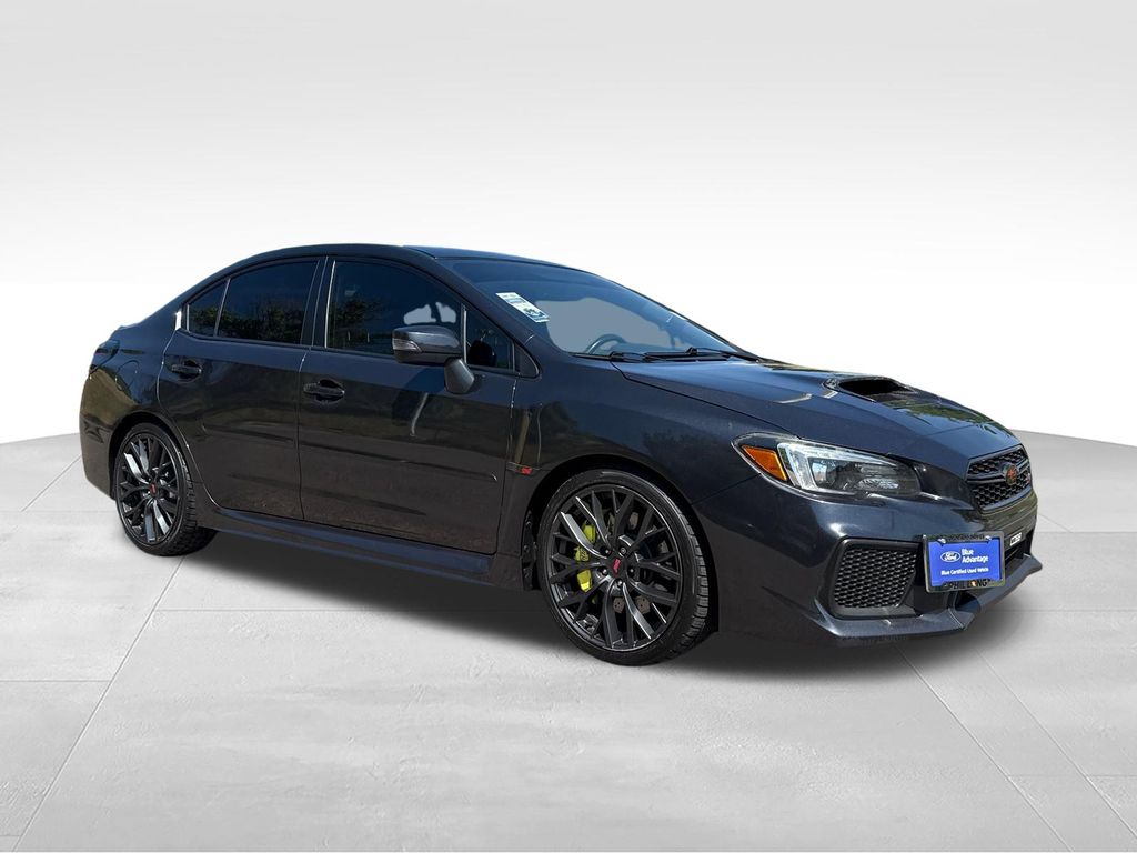 Dark Gray Metallic 2018 Subaru WRX STI Sedan All-Wheel Drive 6-Speed Manual