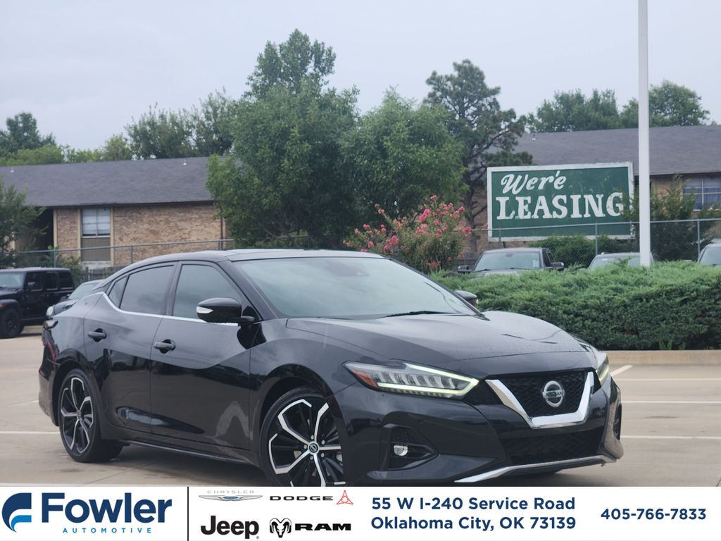 Super Black 2022 Nissan Maxima Sedan Front-Wheel Drive Continuously Variable Transmission